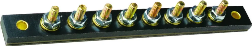 ABS Base Brass Terminal Strip Connector 8 Circuit