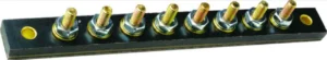 ABS Base Brass Terminal Strip Connector 8 Circuit