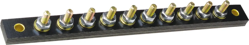 ABS Base Brass Terminal Strip Connector 10 Circuit