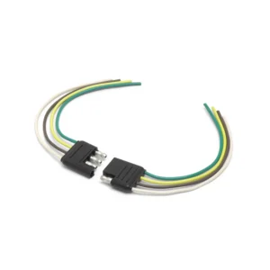 4 Pole Flat Connector with Wires