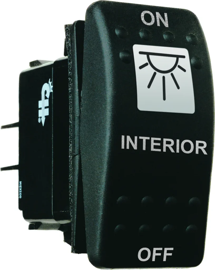 Sealed Rocker Switch with Incandescent Pilot Light