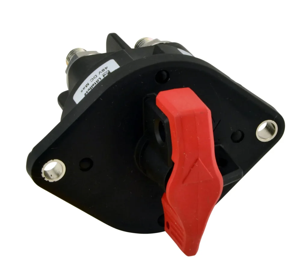 TR Dual Pole Heavy Duty Battery Master Switch Red Handle