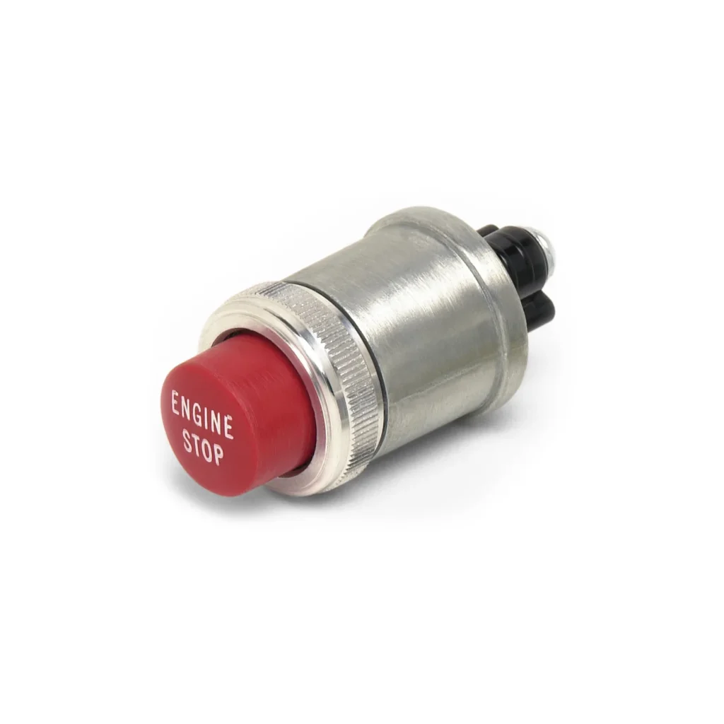 Push Button Switch SPST Off/Mom On ENGINE STOP